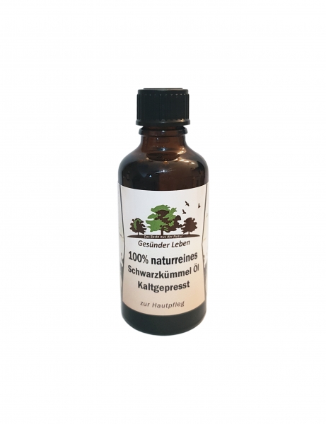 100% naturreines Schwarzkümmel Öl 50 ml (kaltgepresst)