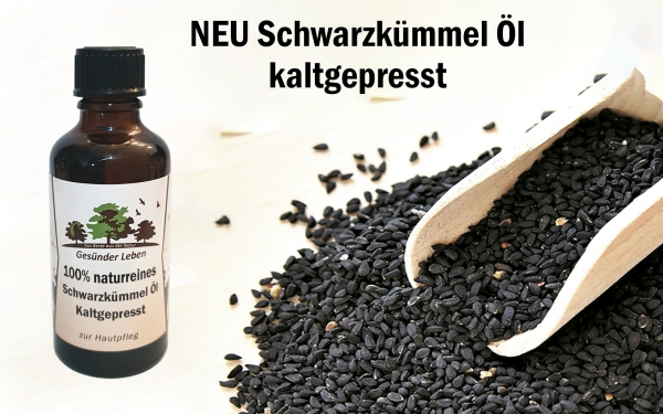 100% naturreines Schwarzkümmel Öl 50 ml (kaltgepresst)