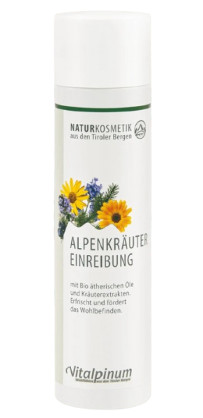 Alpenkräuter Einreibung Naturkosmetik 250 ml